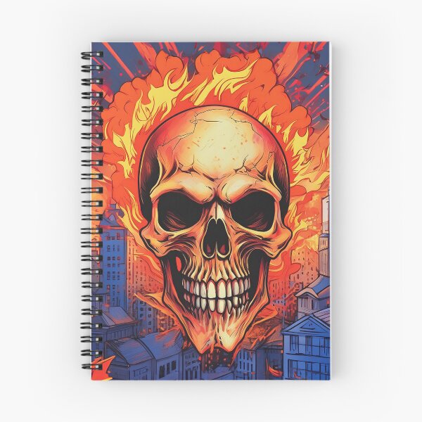 Item preview, Fire Skull Destroys the City designed and sold by TeeLabDesign.