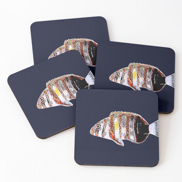 Item preview, Harlequin Tuskfish White Alternate Design  designed and sold by designsasstultd.