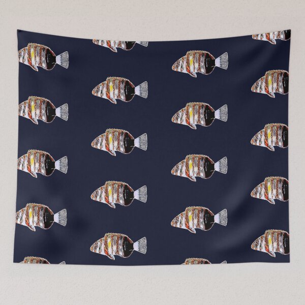 Item preview, Harlequin Tuskfish White Alternate Design  designed and sold by designsasstultd.