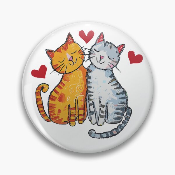 Item preview, Two Cats in Love designed and sold by Made-by-Gus.