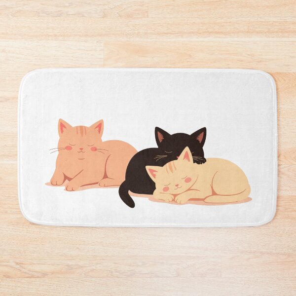 Item preview, Cozy Kitten Cuddle: Three Little Furballs Sleeping Soundly designed and sold by FortuneWildCat.