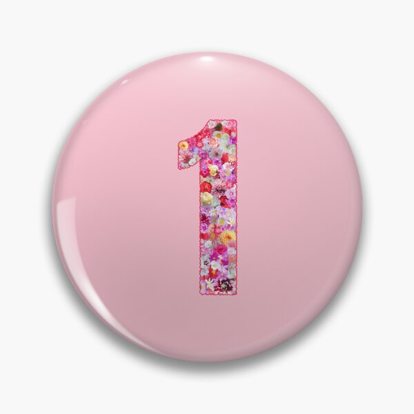 Item preview, Number 1 With Flowers designed and sold by TheSassyNoble.