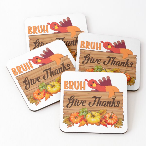 Item preview, Bruh Give Thanks Turkey Day Funny Gift Thanksgiving Thankful designed and sold by NiibDesigns.