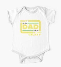 Best Dad In The Galaxy Shirt Fathers Day Shirt Lightsabers Jedi One Piece - Short Sleeve