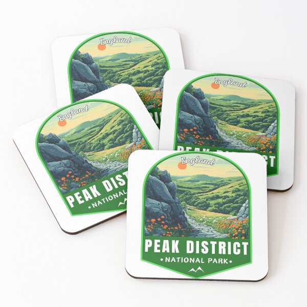 Item preview, Peak District National Park in England Retro Travel Emblem designed and sold by MaateoDesign.