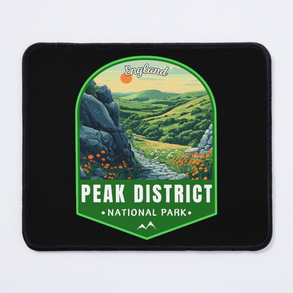 Item preview, Peak District National Park in England Retro Travel Emblem designed and sold by MaateoDesign.