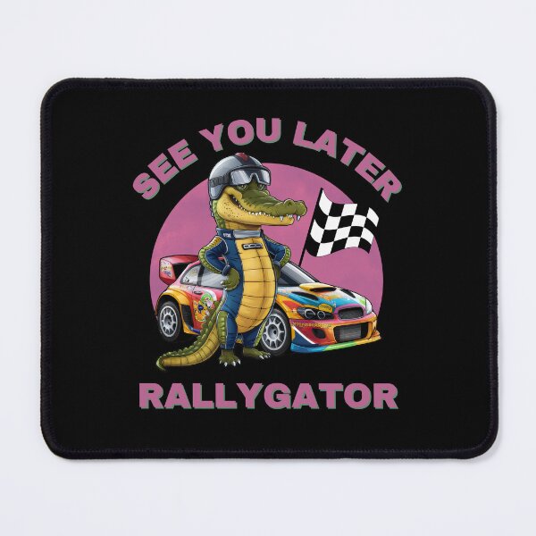 Item preview, Alligator Crocodile Funny Drag Racing Rally Motorsports Car designed and sold by NiibDesigns.