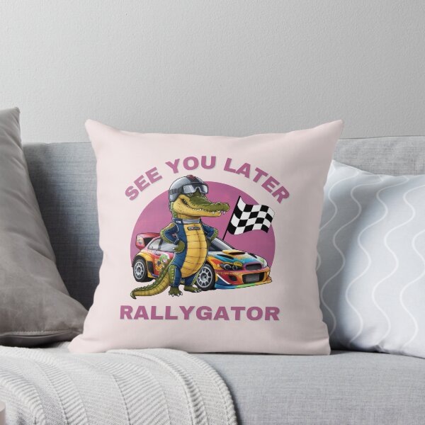 Item preview, Alligator Crocodile Funny Drag Racing Rally Motorsports Car designed and sold by NiibDesigns.