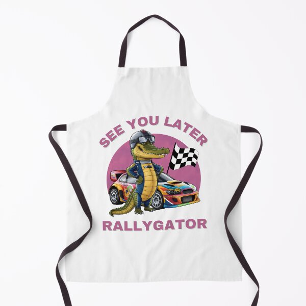 Item preview, Alligator Crocodile Funny Drag Racing Rally Motorsports Car designed and sold by NiibDesigns.