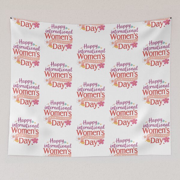 Item preview, 'Happy International Women's Day' T-Shirt Celebrating All Kind of Women Love & Support designed and sold by Merch Your Vibes.