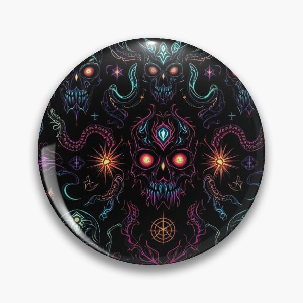 Item preview, Mystical Skulls and Flames – Seamless Pattern Art designed and sold by MysticArtisan.