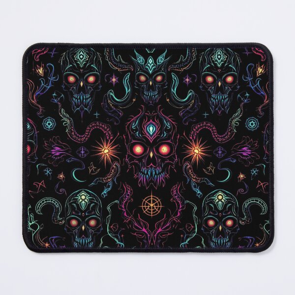 Item preview, Mystical Skulls and Flames – Seamless Pattern Art designed and sold by MysticArtisan.