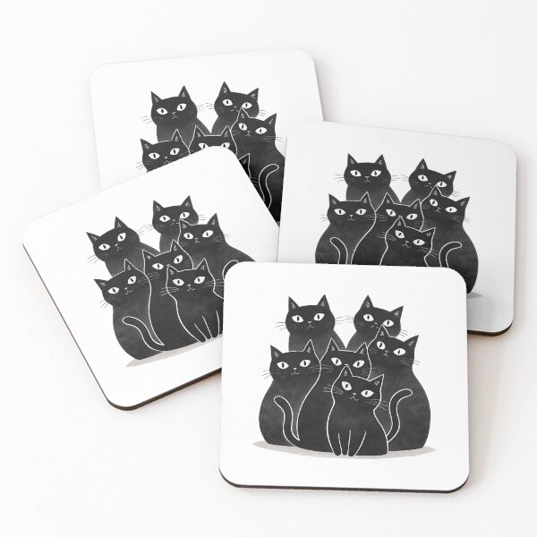 Item preview, Modern Trendy Cute Suspicious Cats designed and sold by SOUFIANE1991.