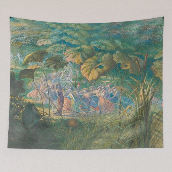 Item preview,  "Fairy Dance In a Clearing" -  Richard Doyle designed and sold by Vintage Designs +.