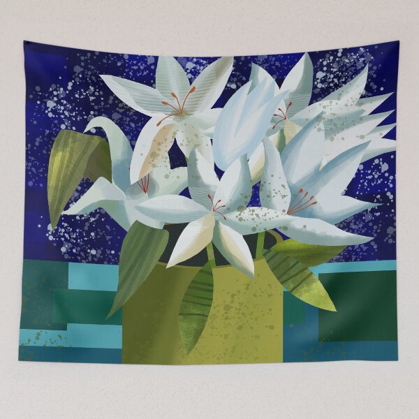 Item preview, Vase of White Lilies  designed and sold by Andrew  Hitchen.