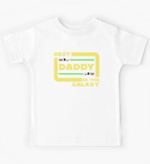 Best Daddy In The Galaxy Shirt Fathers Day Gift Lightsabers Jedi Kids Tee
