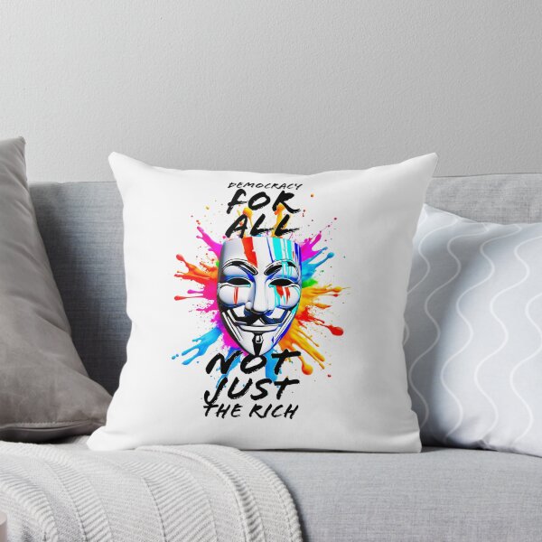 Item preview, Protest slogans. Anonymous. Democracy for all. designed and sold by Drone-tees.