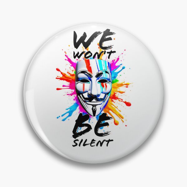 Item preview, Protest slogans. Anonymous. We won't be silent. designed and sold by Drone-tees.