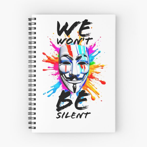 Item preview, Protest slogans. Anonymous. We won't be silent. designed and sold by Drone-tees.