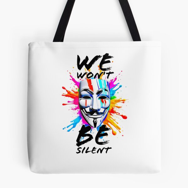 Item preview, Protest slogans. Anonymous. We won't be silent. designed and sold by Drone-tees.