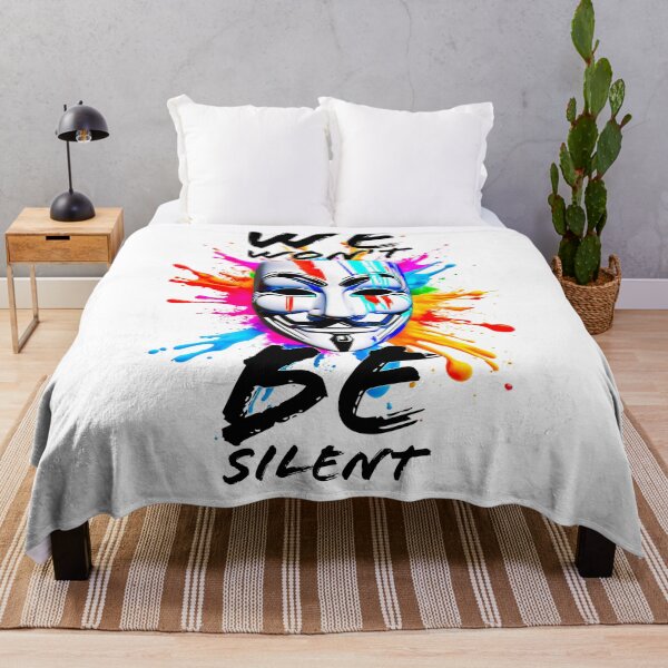 Item preview, Protest slogans. Anonymous. We won't be silent. designed and sold by Drone-tees.