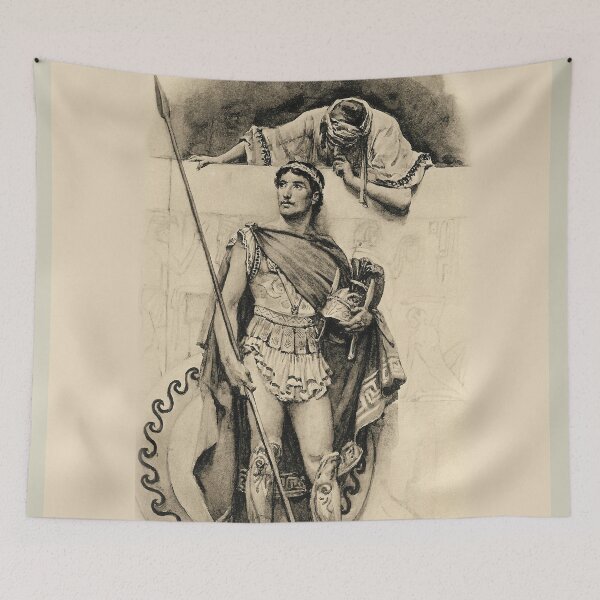 Item preview, Antony and Cleopatra vintage art illustration designed and sold by Vintage Designs +.