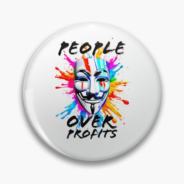 Item preview, Protest slogans. Anonymous. People over profits. designed and sold by Drone-tees.