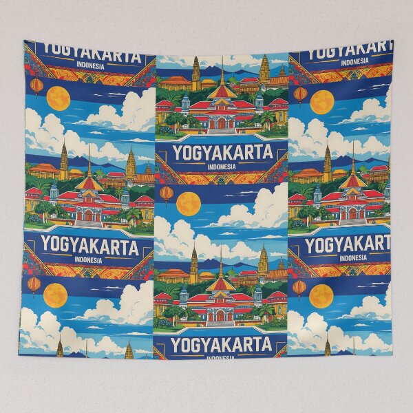 Item preview, Yogyakarta Indonesia Vintage Travel Tourism designed and sold by TravelersGems.