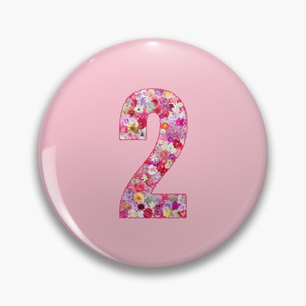 Item preview, Number 2 With Flowers designed and sold by TheSassyNoble.