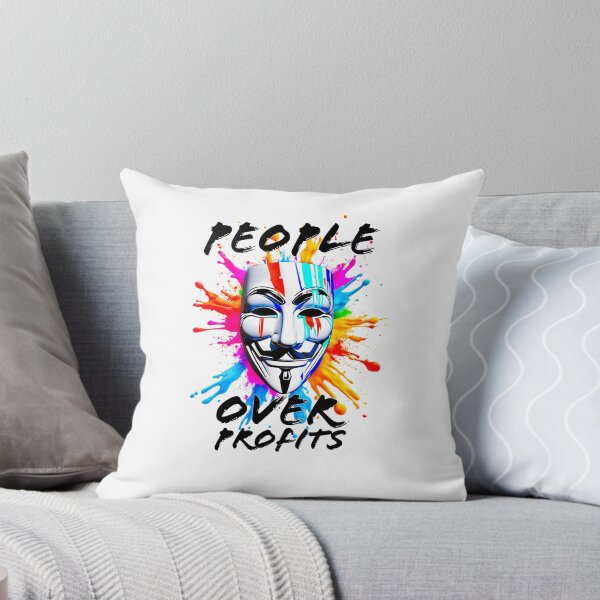 Item preview, Protest slogans. Anonymous. People over profits. designed and sold by Drone-tees.