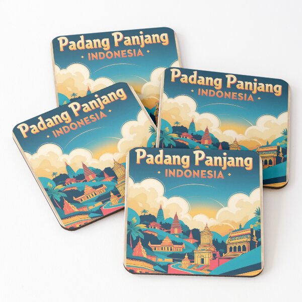 Item preview, Padang Panjang Indonesia Vintage Travel Tourism designed and sold by TravelersGems.
