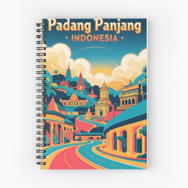 Item preview, Padang Panjang Indonesia Vintage Travel Tourism designed and sold by TravelersGems.