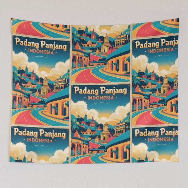 Item preview, Padang Panjang Indonesia Vintage Travel Tourism designed and sold by TravelersGems.
