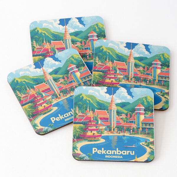 Item preview, Pekanbaru Indonesia Vintage Travel Tourism designed and sold by TravelersGems.