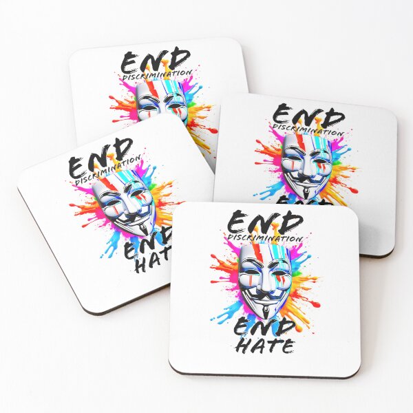 Item preview, Protest slogans. Anonymous. End discrimination, End hate. designed and sold by Drone-tees.