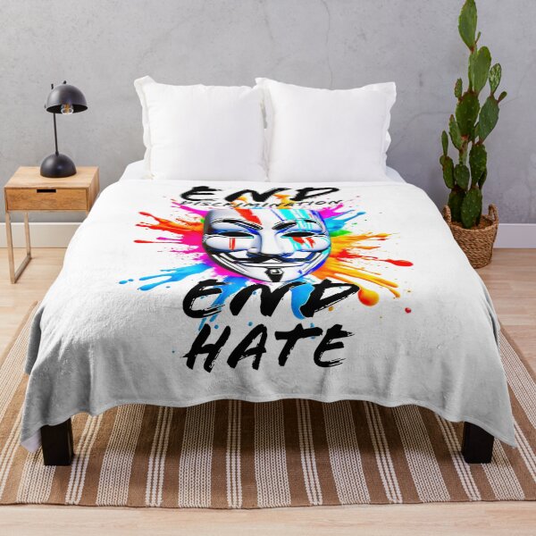 Item preview, Protest slogans. Anonymous. End discrimination, End hate. designed and sold by Drone-tees.