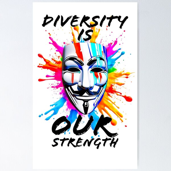 Item preview, Protest slogans. Anonymous. Diversity is our strength. designed and sold by Drone-tees.