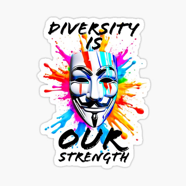 Item preview, Protest slogans. Anonymous. Diversity is our strength. designed and sold by Drone-tees.