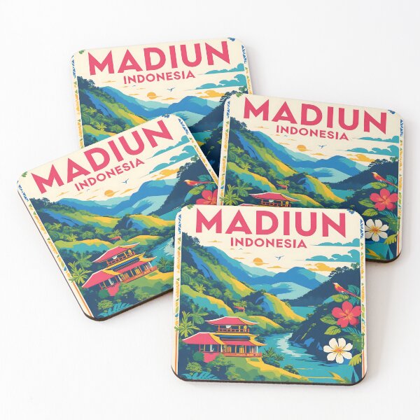 Item preview, Madiun Indonesia Vintage Travel Tourism designed and sold by TravelersGems.