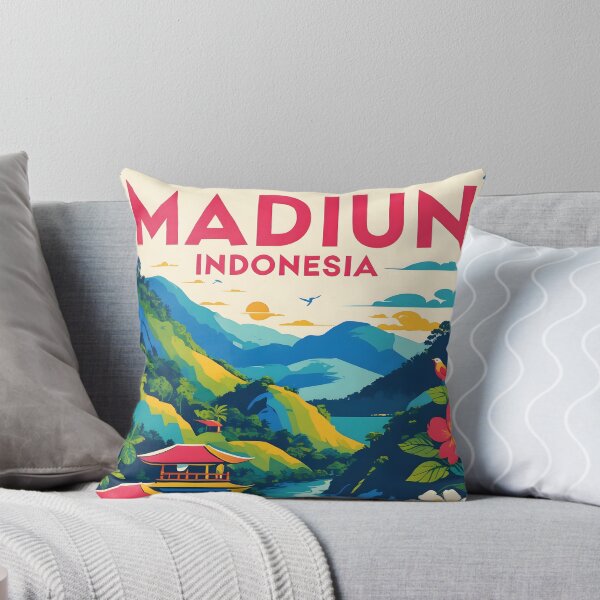 Item preview, Madiun Indonesia Vintage Travel Tourism designed and sold by TravelersGems.