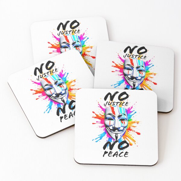 Item preview, Protest slogans. Anonymous. No justice, No peace. designed and sold by Drone-tees.