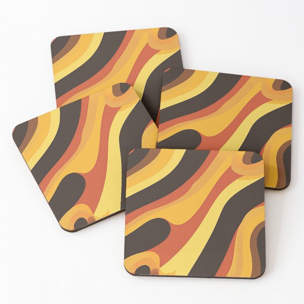 Item preview, Wavy Retro Lines designed and sold by WarPapers.