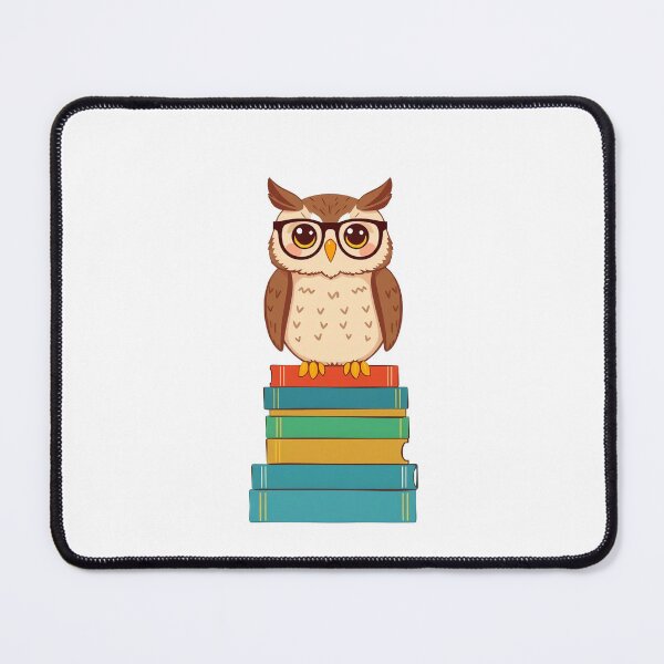 Vista previa del artículo con la obra «Smart Owl on Books», diseñado y vendido por kengkreingkrai.