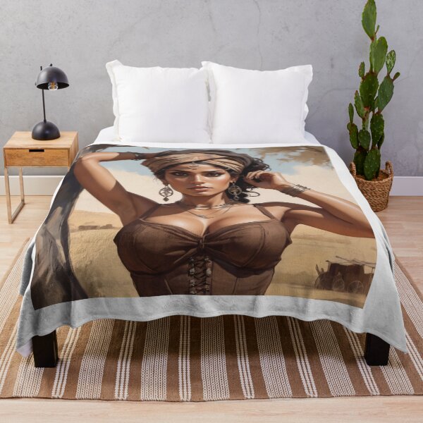 Item preview, Beautiful Romani Gypsy girl illustration designed and sold by Vintage Designs +.