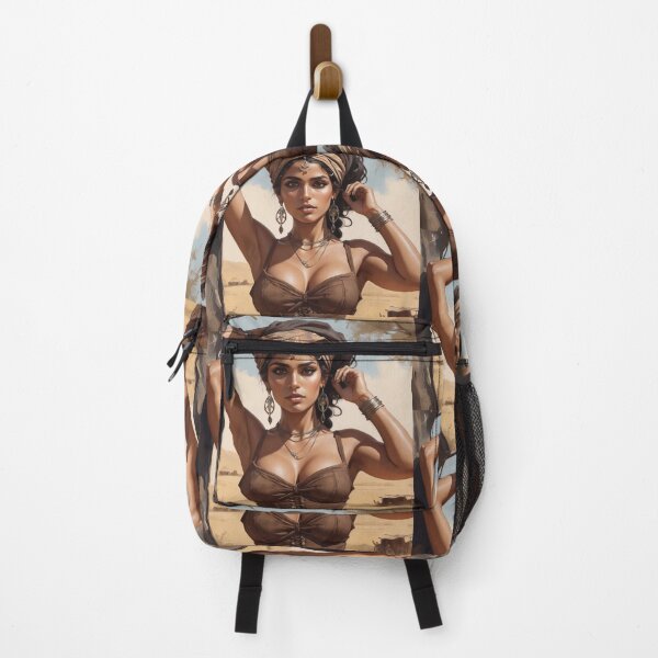 Item preview, Beautiful Romani Gypsy girl illustration designed and sold by Vintage Designs +.