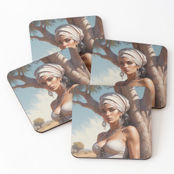 Item preview,  Beautiful Romani Gypsy girl illustration designed and sold by Vintage Designs +.