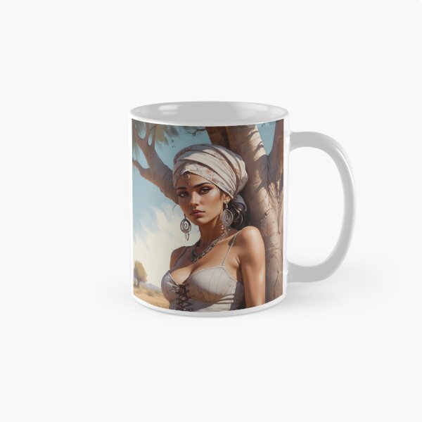 Aperçu de l'œuvre Belle illustration d'une fille gitane rom créée et vendue par Vintage Designs +.