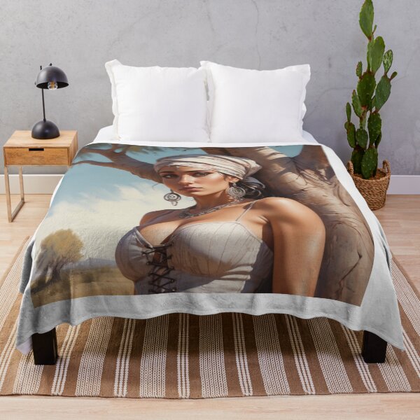 Item preview, Beautiful Romani Gypsy girl illustration designed and sold by Vintage Designs +.