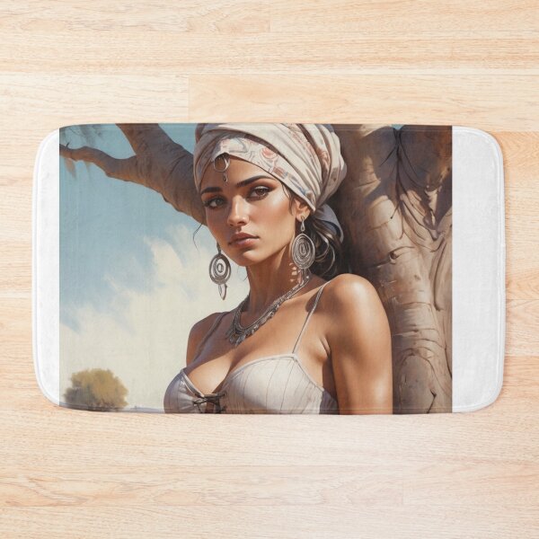 Item preview,  Beautiful Romani Gypsy girl illustration designed and sold by Vintage Designs +.