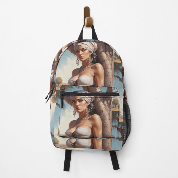Item preview, Beautiful Romani Gypsy girl illustration designed and sold by Vintage Designs +.